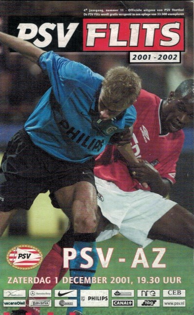 AZ Programma 1-dec-2001 PSV uit